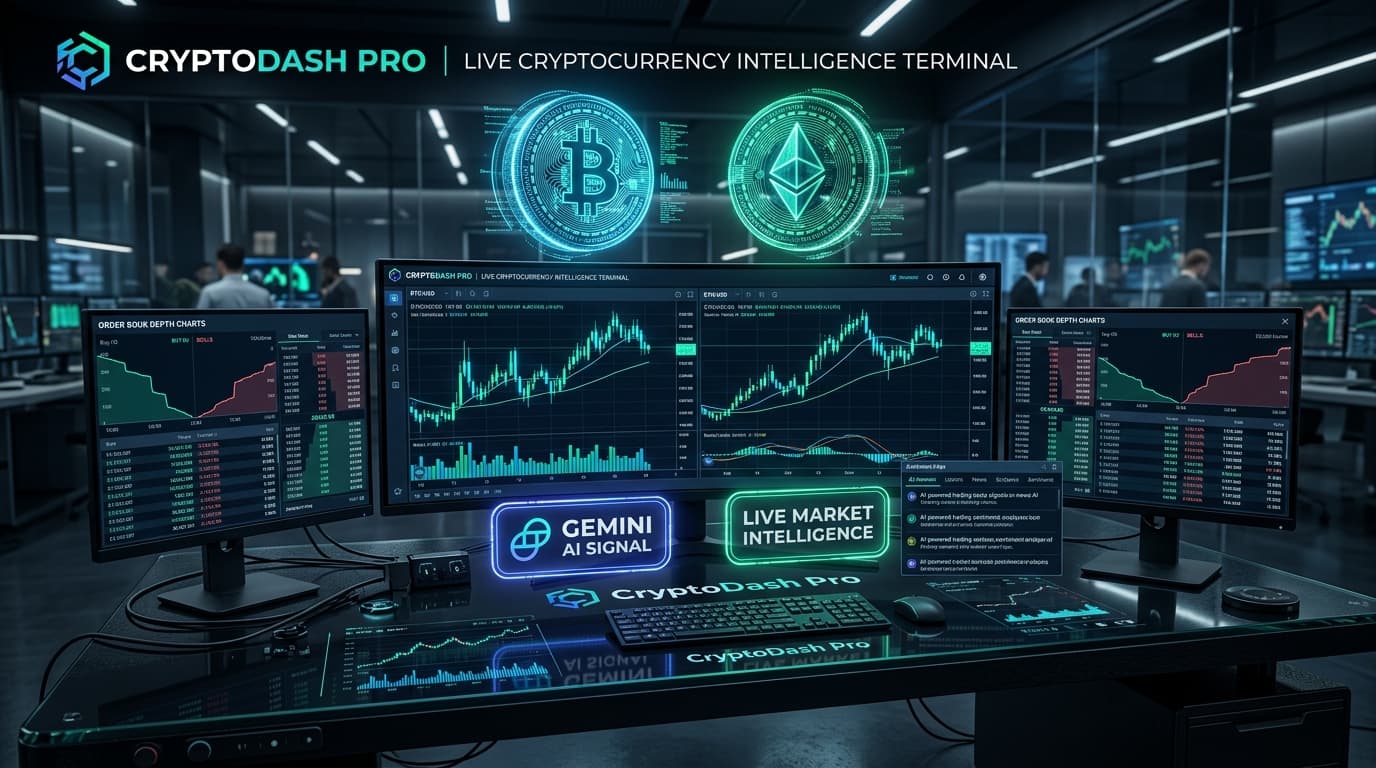 CryptoDash Pro — Live Crypto Intelligence Terminal